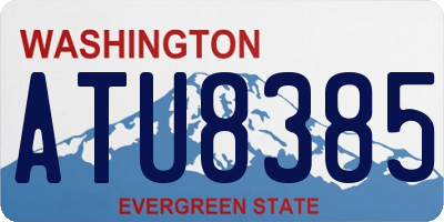 WA license plate ATU8385
