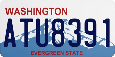 WA license plate ATU8391