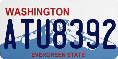 WA license plate ATU8392