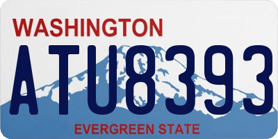 WA license plate ATU8393