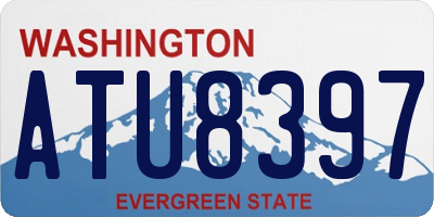 WA license plate ATU8397
