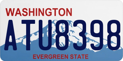 WA license plate ATU8398