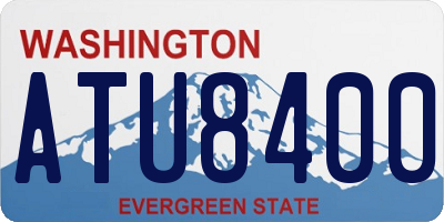 WA license plate ATU8400
