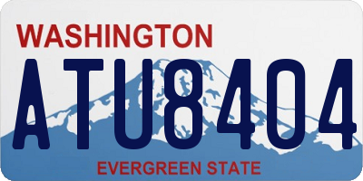 WA license plate ATU8404