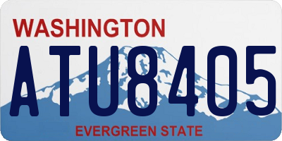 WA license plate ATU8405