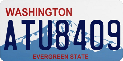 WA license plate ATU8409