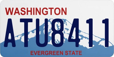 WA license plate ATU8411