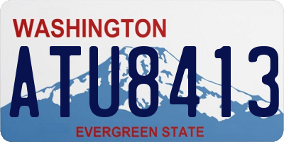 WA license plate ATU8413