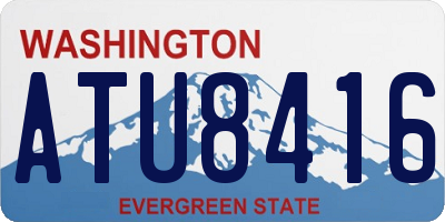 WA license plate ATU8416