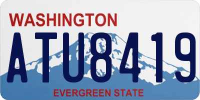WA license plate ATU8419