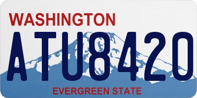 WA license plate ATU8420