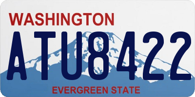 WA license plate ATU8422
