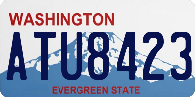 WA license plate ATU8423