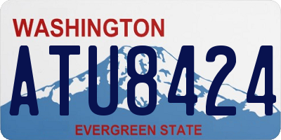WA license plate ATU8424