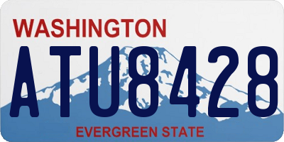 WA license plate ATU8428