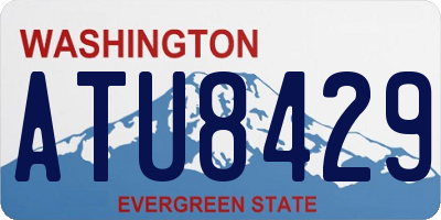 WA license plate ATU8429