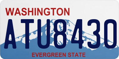 WA license plate ATU8430
