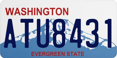 WA license plate ATU8431