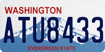 WA license plate ATU8433