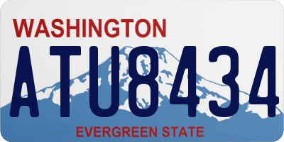 WA license plate ATU8434