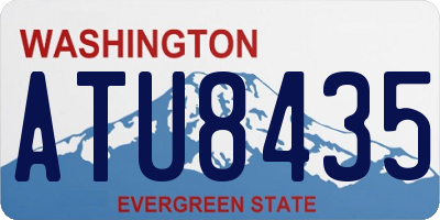 WA license plate ATU8435