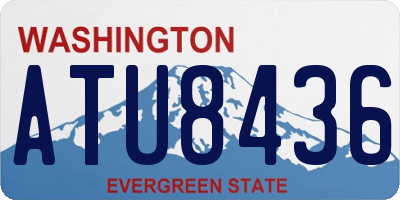 WA license plate ATU8436