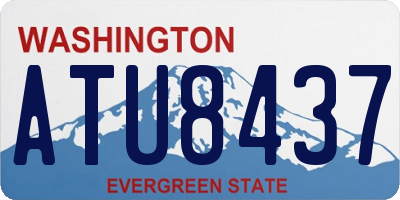 WA license plate ATU8437