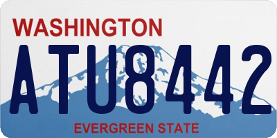 WA license plate ATU8442