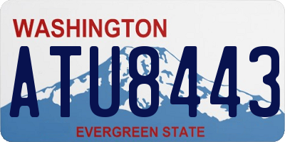 WA license plate ATU8443