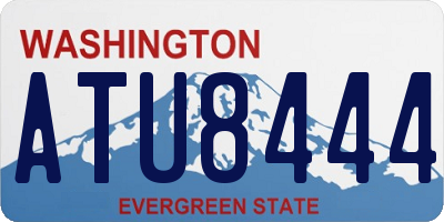 WA license plate ATU8444