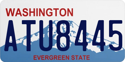 WA license plate ATU8445
