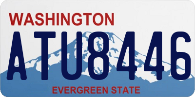 WA license plate ATU8446