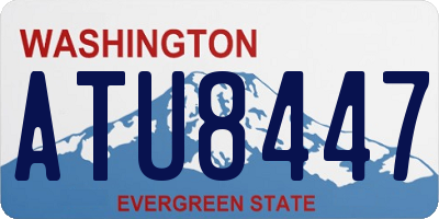 WA license plate ATU8447