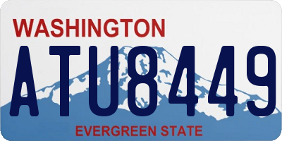 WA license plate ATU8449
