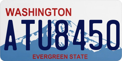 WA license plate ATU8450
