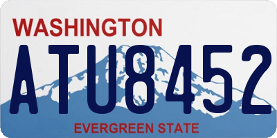 WA license plate ATU8452