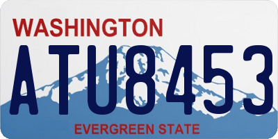 WA license plate ATU8453