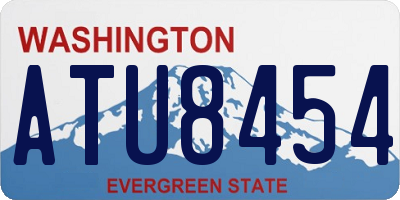 WA license plate ATU8454