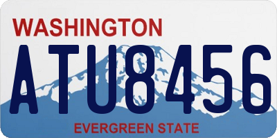 WA license plate ATU8456