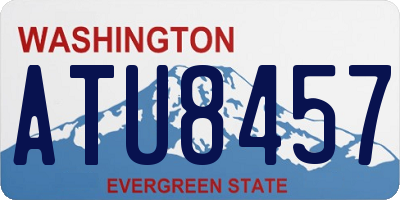 WA license plate ATU8457