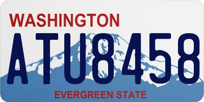 WA license plate ATU8458