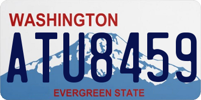 WA license plate ATU8459