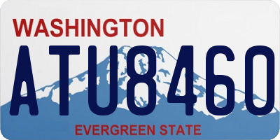 WA license plate ATU8460