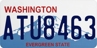 WA license plate ATU8463