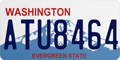 WA license plate ATU8464