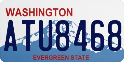 WA license plate ATU8468