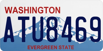 WA license plate ATU8469