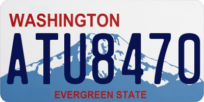 WA license plate ATU8470