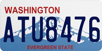 WA license plate ATU8476