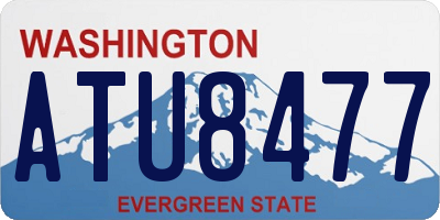 WA license plate ATU8477